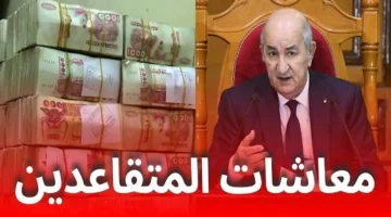 قرار رئاسي زيادة منح معاشات التقاعد في الجزائر 2025 لشهر فيفري حسب الفئات الصندوق الوطني للتقاعد يكشف التفاصيل